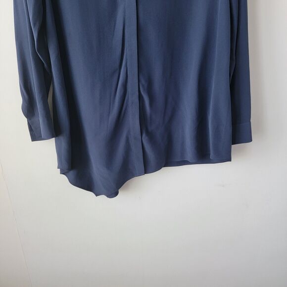 lafayette 148 new button 100% silk top size S - Picture 2 of 6